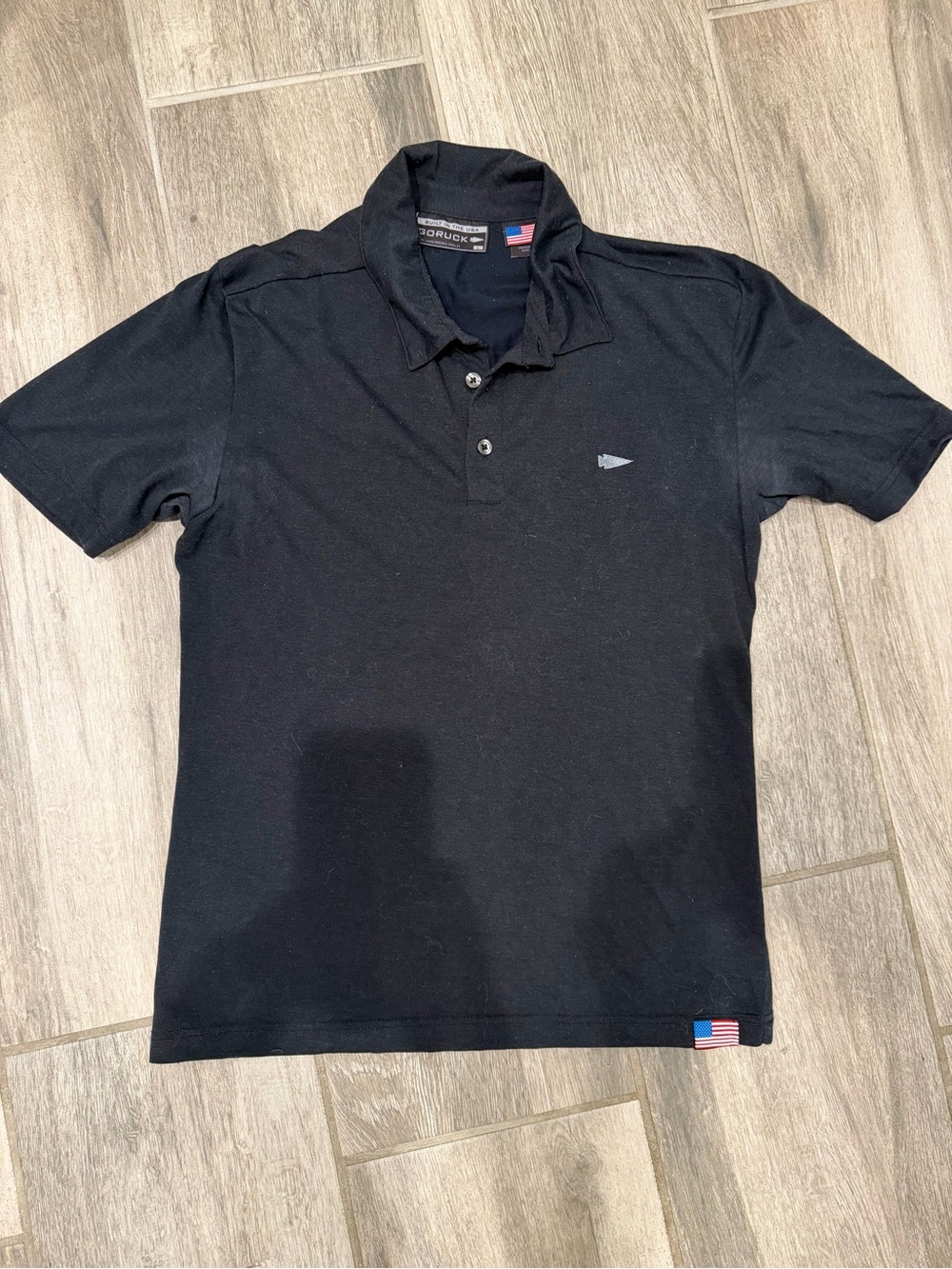 GORUCK Men's Black Polo with Subtle Logo